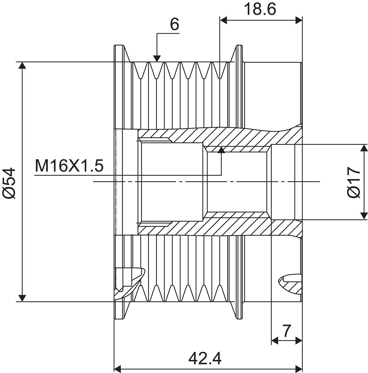 DISPOSITIVO RUOTA LIBERA ALTERNATORE